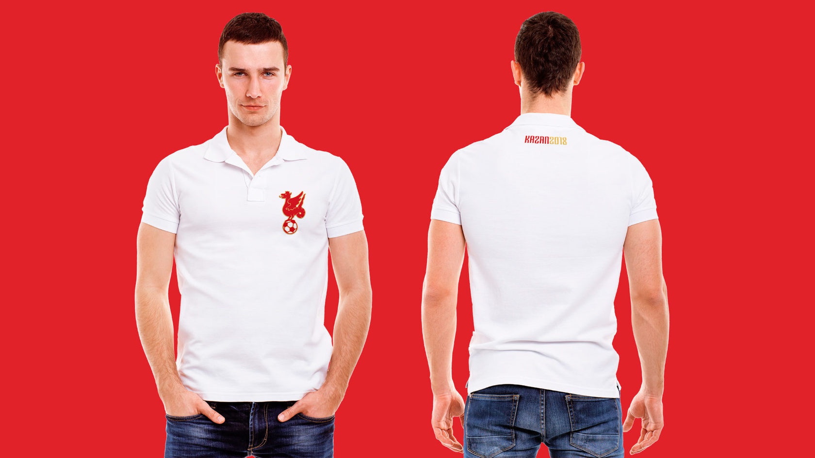 T-shirt with the Kazan 2018 logo