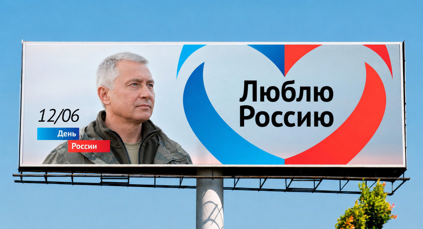 Russia Day slogan and logo, application 3