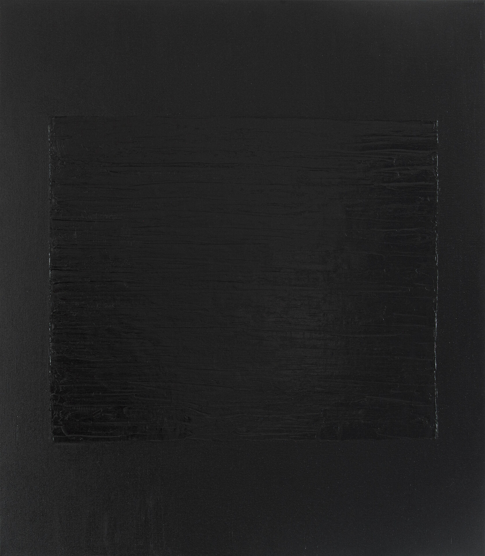 Black Black — oil/canvas 80×70 cm