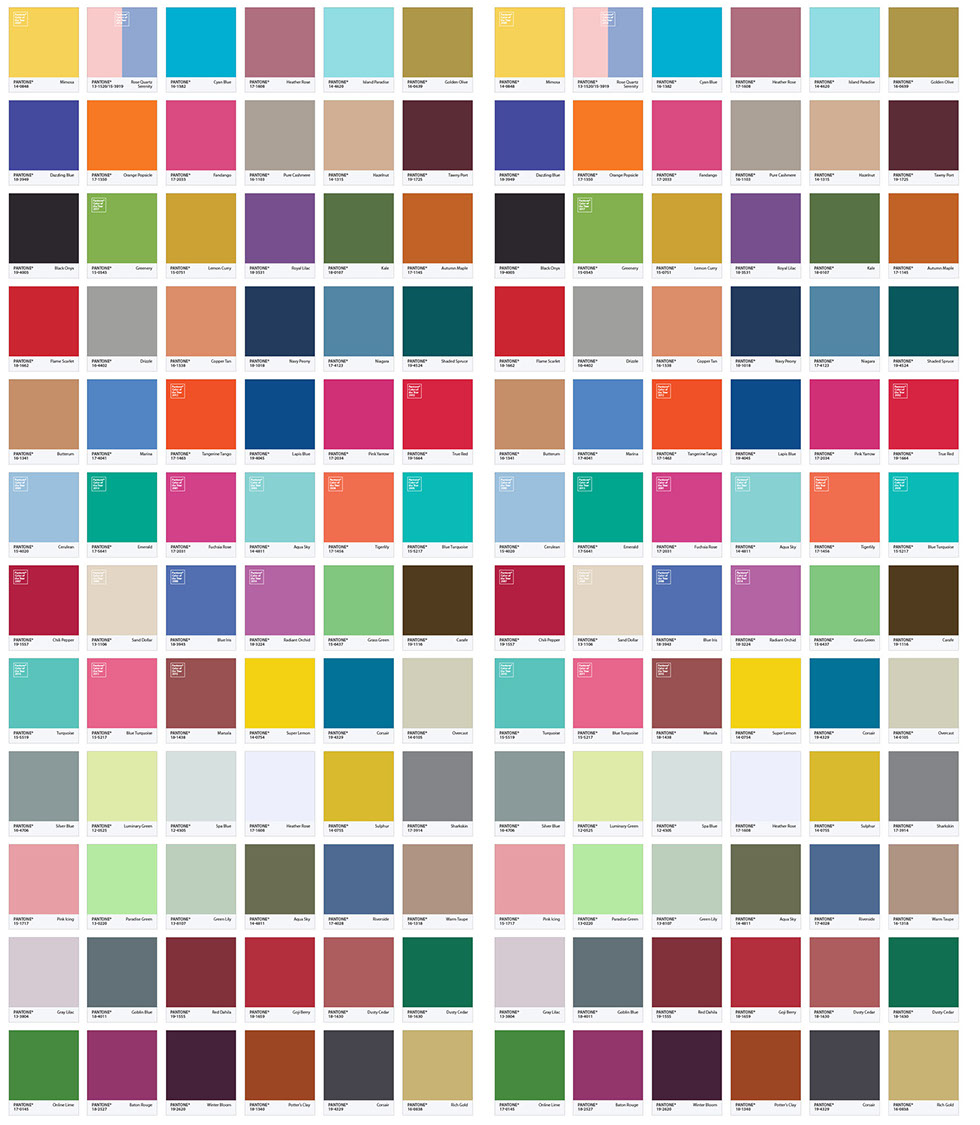 Pantone Memory — набор карт