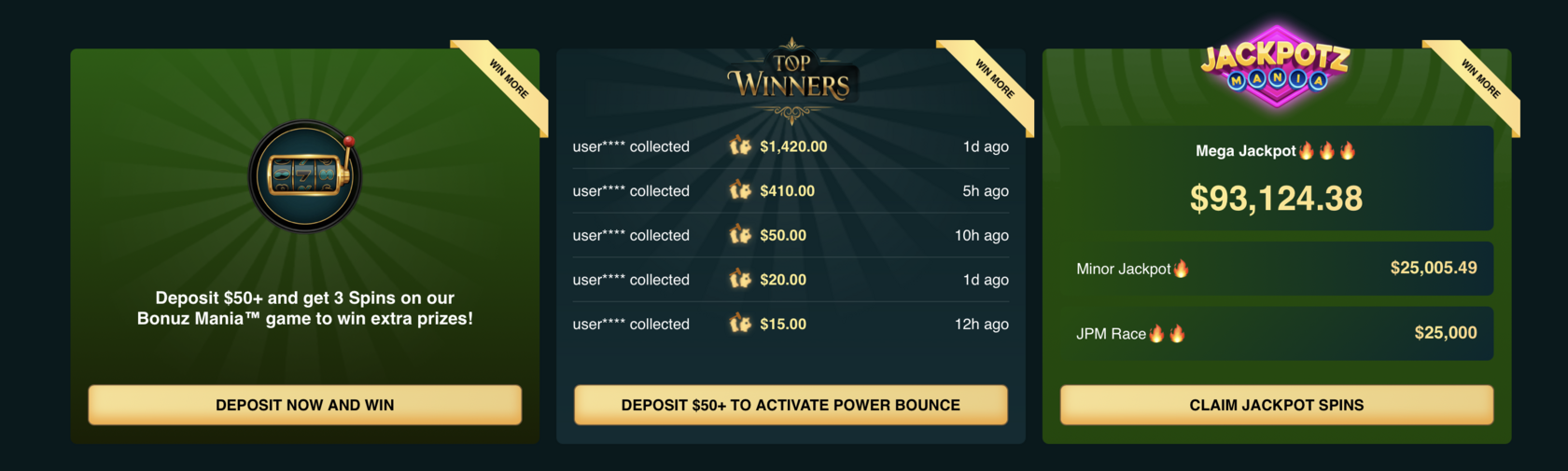 Редизайн виджета Top Winners — было